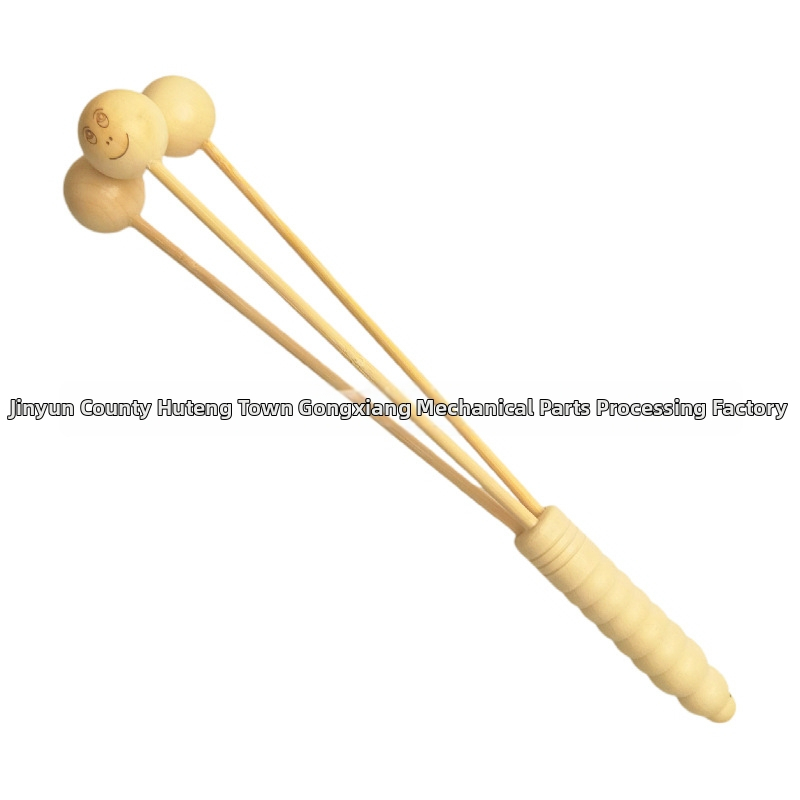 Puidust massaažhaamer jalgade jaoks – mehhaaniline juhtimine, toiteallikas pole vajalik, 3 ümmargust massaažipead, CVT ülekanne, 2022 väljalase