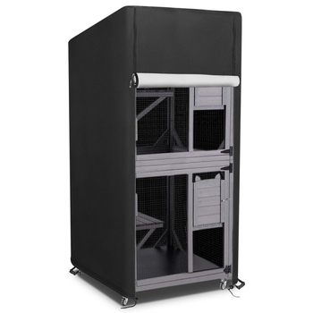 210D Oxford kangast väliskate kassimajale, veekindel ja tolmukindel, laienev avamine, kohandatud logopildi printimine