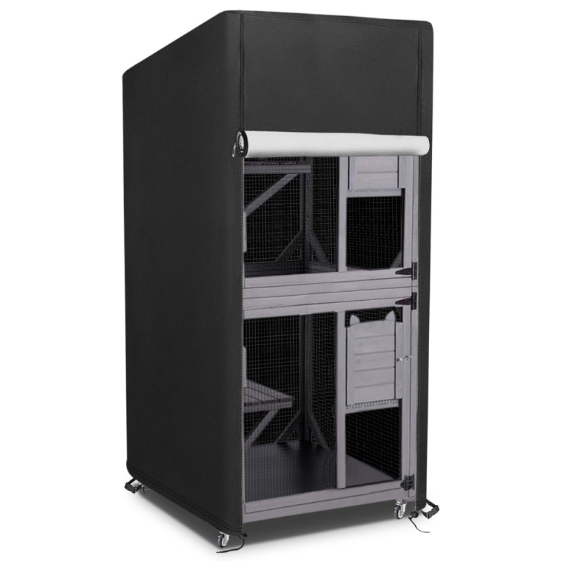 210D Oxford kangast väliskate kassimajale, veekindel ja tolmukindel, laienev avamine, kohandatud logopildi printimine