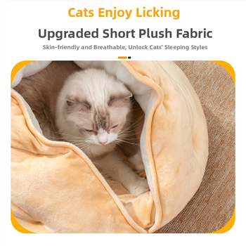 Ding Ding kassi pesas — poolsulgitud, hingav nelja aastaaja pesa, tekstiilist, ümbritseva padjaga