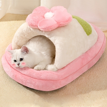 Koera pesa - poolsuletud soe talvevoodi, kõikide aastaaegade jaoks, materjal: kangad, kood: 2025-07-11-2