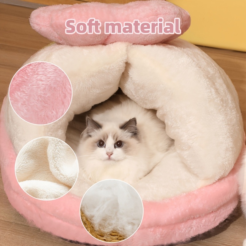 Koera pesa - poolsuletud soe talvevoodi, kõikide aastaaegade jaoks, materjal: kangad, kood: 2025-07-11-2