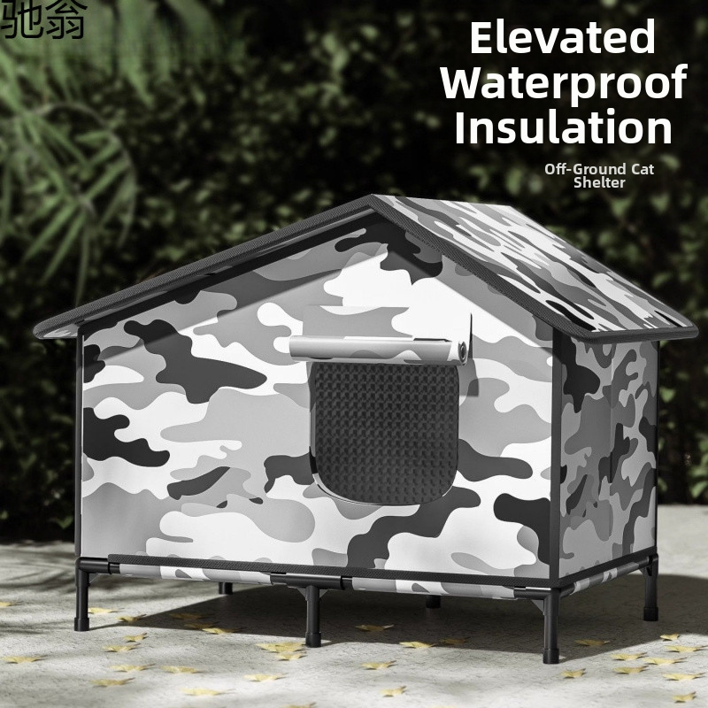 Välis kasside ja koerte talvine pesa – kangas, kaasaskantav ja kokkupandav, veekindel