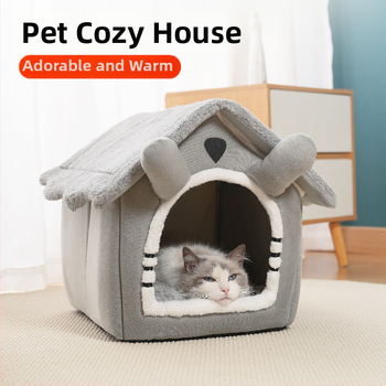 Kangast kasside varjupaik — suletud disain, kõikide aastaaegade jaoks, eemaldatav ja pestav