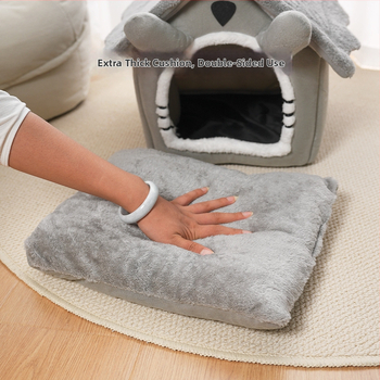 Kangast kasside varjupaik — suletud disain, kõikide aastaaegade jaoks, eemaldatav ja pestav