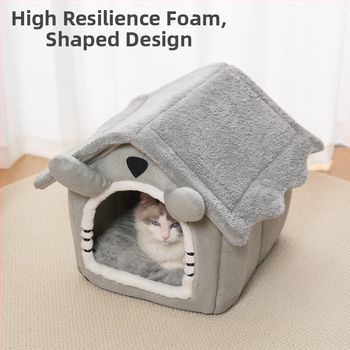 Kangast kasside varjupaik — suletud disain, kõikide aastaaegade jaoks, eemaldatav ja pestav