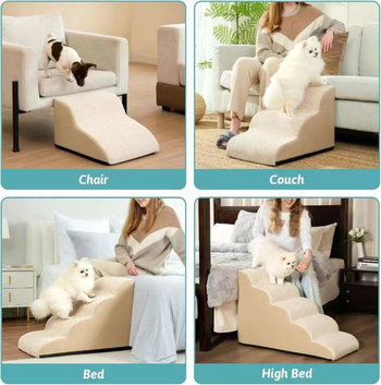 Unismile Väikesed koera astmed — libisemisvastased, terved, pestavad, eemaldatavad; Materjal: svamp; Mudel: 72876796; Koertele