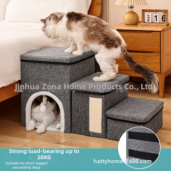 Natty Kokkupandav lemmikloomade redel libisemiskindla kanga pinnaga, lihtne disain