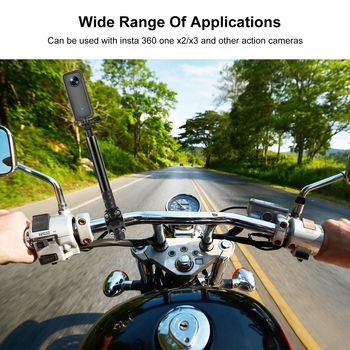 PULUZ universaalne toru klamber jalgratta ja mootorratta jaoks selfie-stikiga, alumiiniumisulamist, ilma kaugjuhtmeta, kohandamise tugi