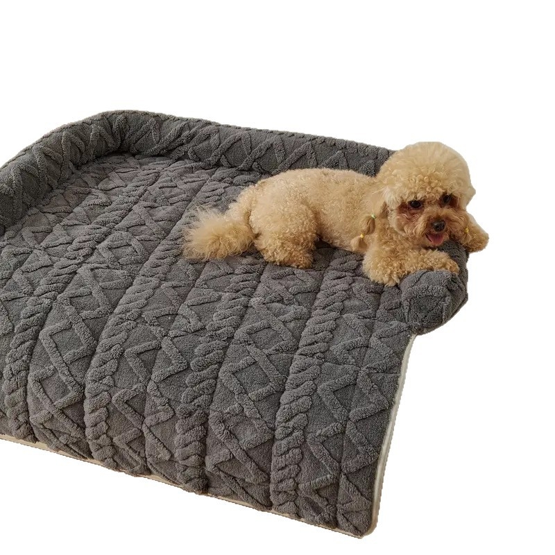 Koera pesa voodi, materjal: vaht, nelinurkne plüüs pad, Rural bränd, impordimata