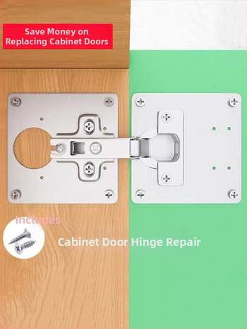 Roostevabast terasest hingeplaat kappide ja garderoobide uste jaoks, kruviavadega paigaldamiseks