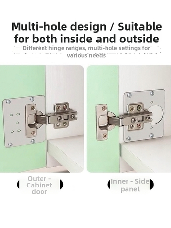 Roostevabast terasest hingeplaat kappide ja garderoobide uste jaoks, kruviavadega paigaldamiseks