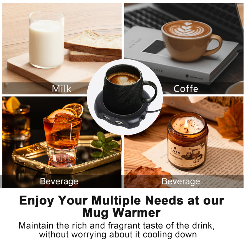 USB 3.0 nelja pordi jaotur, millel on integreeritud kruuside soojendi ja soojendusfunktsioon (toide USB kaudu)