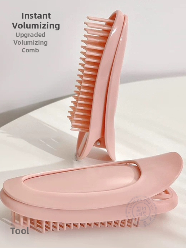 Pūkota plaukų šukė saknėms aukštam vainikui – tūrinis įrankis, plaukų segtukas, plaukų aksesuaras (medžiaga: kempinė)