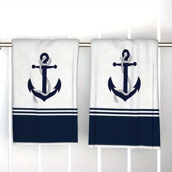 Kahetükiline mikrofiberist rätikute komplekt trükisega köögile ja näole, väga imav