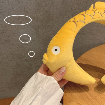 Karp-motiiviga metallist juukseband lastele – Lichao juukseaksessuaarid, kevad 2025