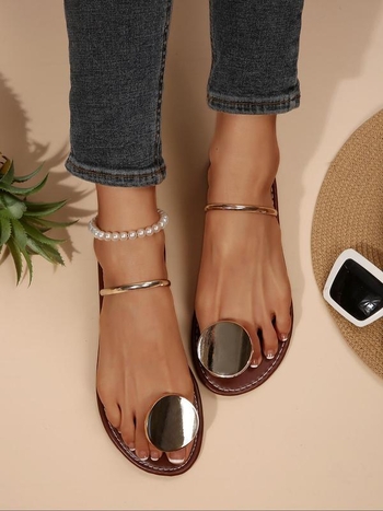 Naiste ühetoonilised slaidi sandaalid, satiin-veluurist ülemine, konopist õmblusega tallad, lame kand, sobivad kõigile aastaaegadele