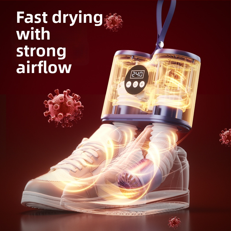 Apavu žāvētājs HXQ-2502, 220V, 150W, 50Hz, Pārvietojams ar gudru taimeri, dezodorizējošs un sterilizējošs