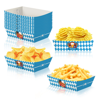 Pat Paber Festivali Stiil Dekoratsioonide Komplekt — Suupärade taldrik ja Krõpsude karp Oktoberfest-teemaga