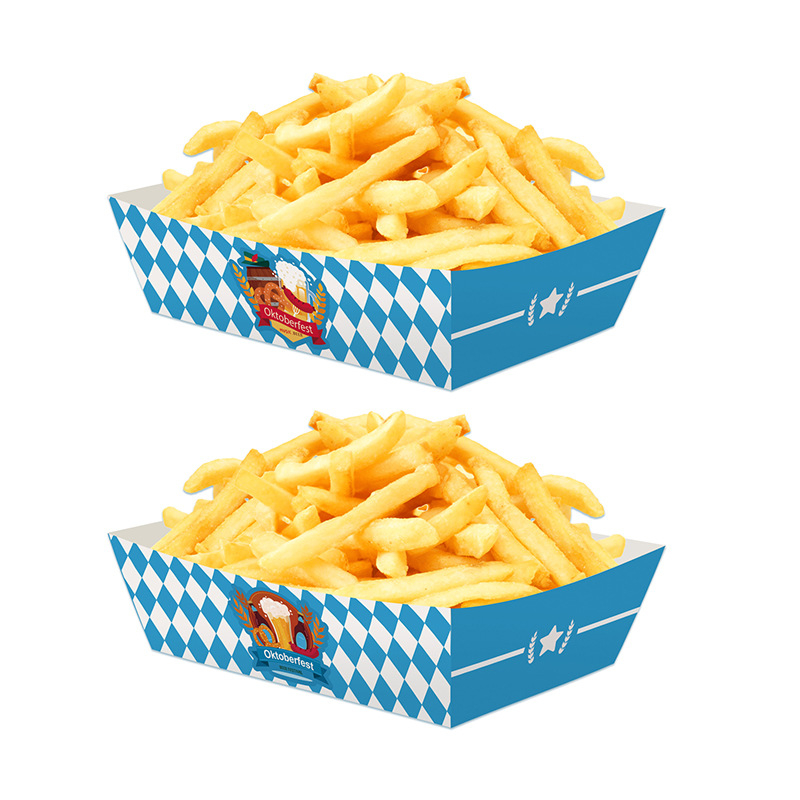 Pat Paber Festivali Stiil Dekoratsioonide Komplekt — Suupärade taldrik ja Krõpsude karp Oktoberfest-teemaga