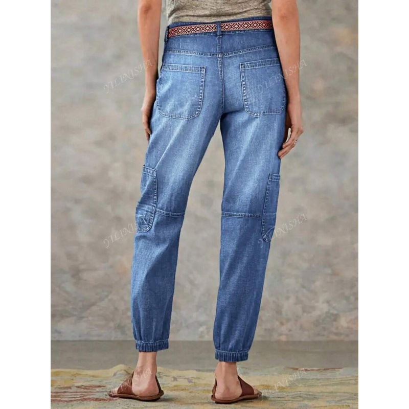 Naistepüksid eesnööp ja mitmekesiste taskutega, veidi kitsenev lõik ja sirged säärmed, fleece-vooder, polüesteri segu, vöökoht – vidukļa jostu