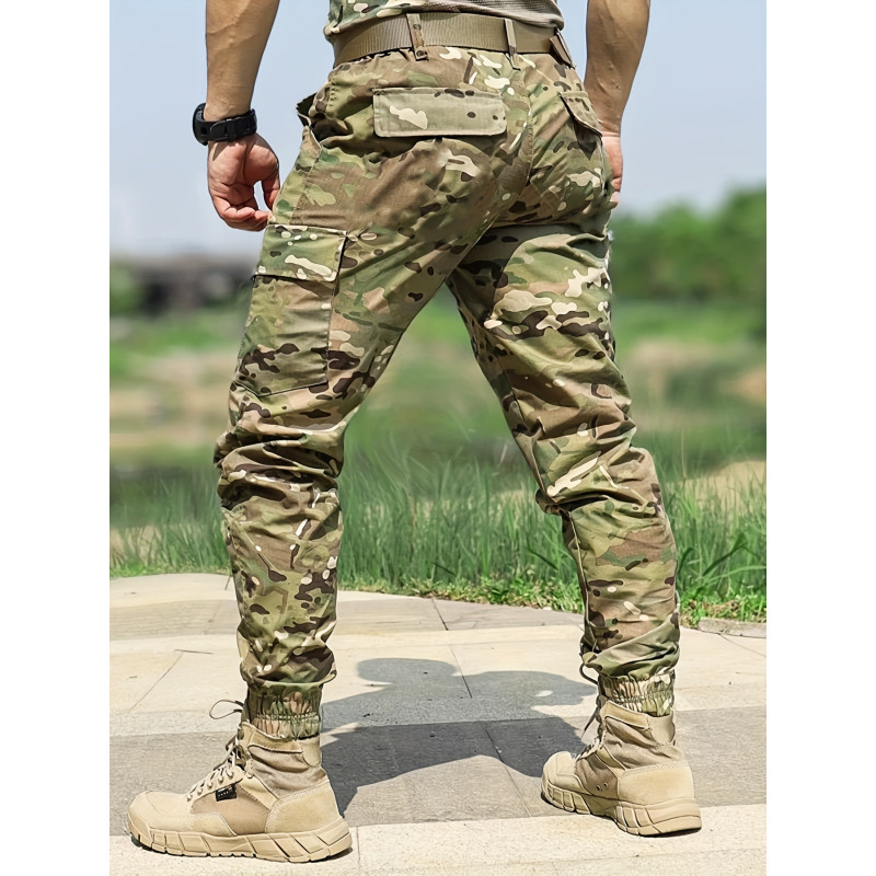 Meeste tööpüksid, taktikaline tööriietus, elastne vöökoht, fleece vooder, vaba lõige, pikad püksid