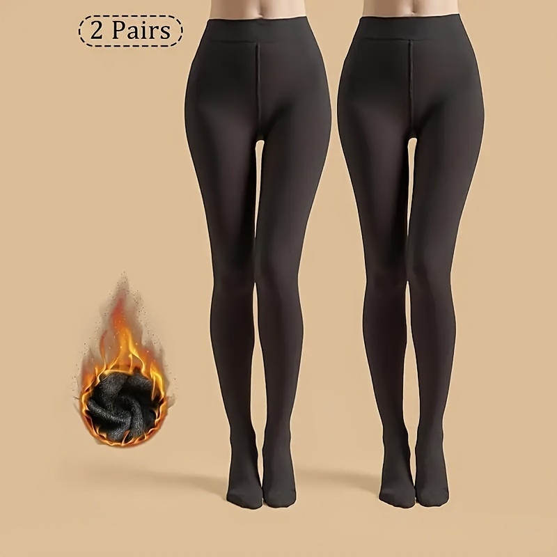 Naiste sukkpüksid paksu fliisvoodriga sisepaneeliga, sääre pikkune toru, higiaimne imendumine, sügis-talvise stiil, 100% muud kiudained