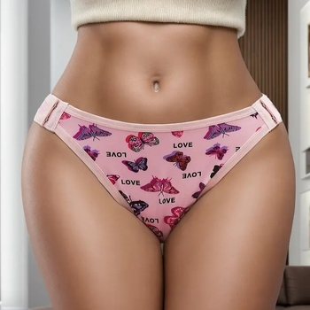 Naiste aluspüksid madala talje, hingavad, karikatuuriprint; Milk silk kangas; peamine kangas: polüester 95–100%; krohv/Liiges: 95–100%; muster 3227986