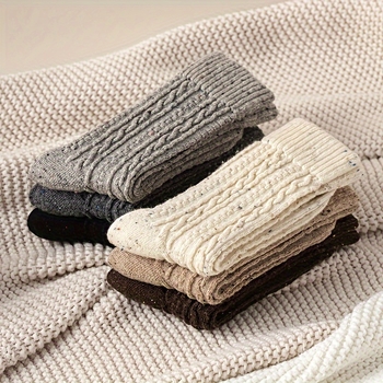 Sokid – 2026. aasta väljaanne X7496, fleece-vooderdusega sokid, keskmise pikkusega, ramie 51–70% + modal, uus muster