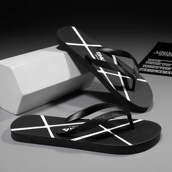 Meeste Strait Tiger sussid siseruumi kasutamiseks, igapäevased lame kingad, PVC ülemine ja talla, libisemisvastased ja vaiksed