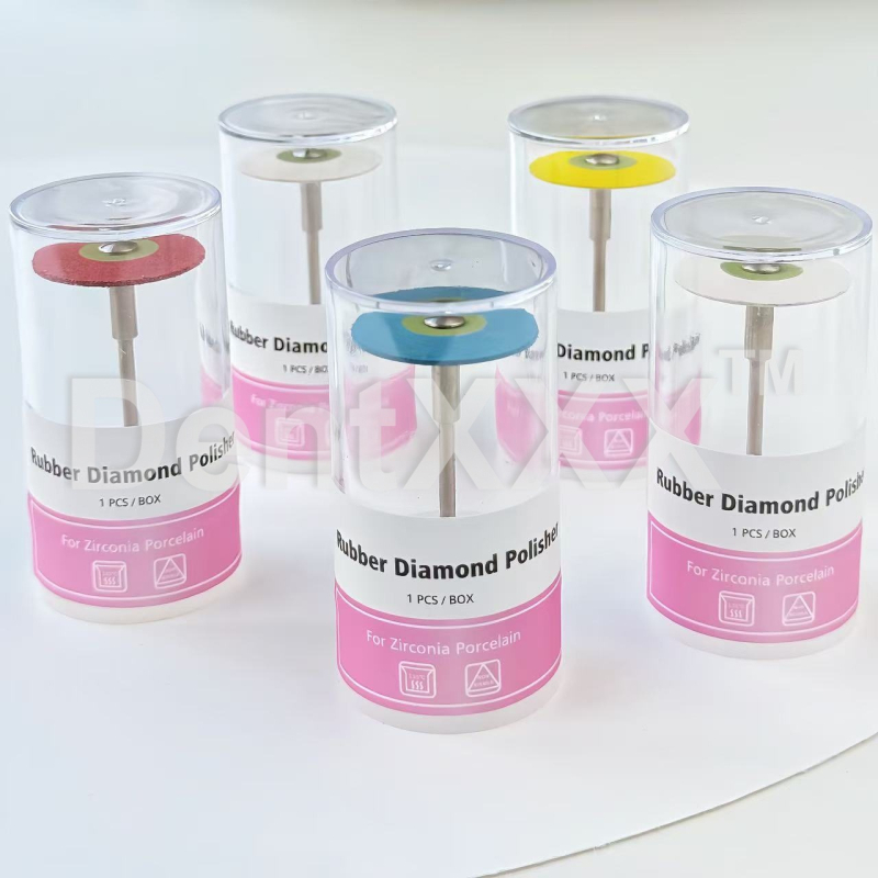 Hambaravi teemantpoleerimisketas, keraamiliselt seotud teemant, kummist ratas, kõrge läige