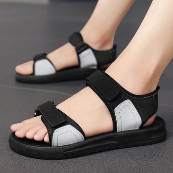 Meeste sandaalid - PU ülaosa, kummist talla, avatud varvas, hingavad, libisemiskindlad