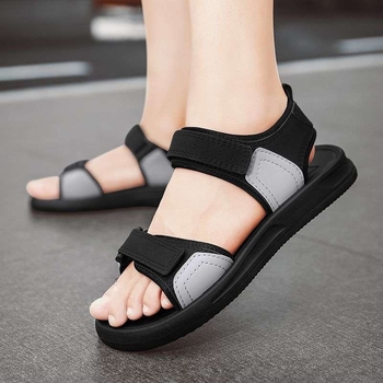 Meeste sandaalid - PU ülaosa, kummist talla, avatud varvas, hingavad, libisemiskindlad
