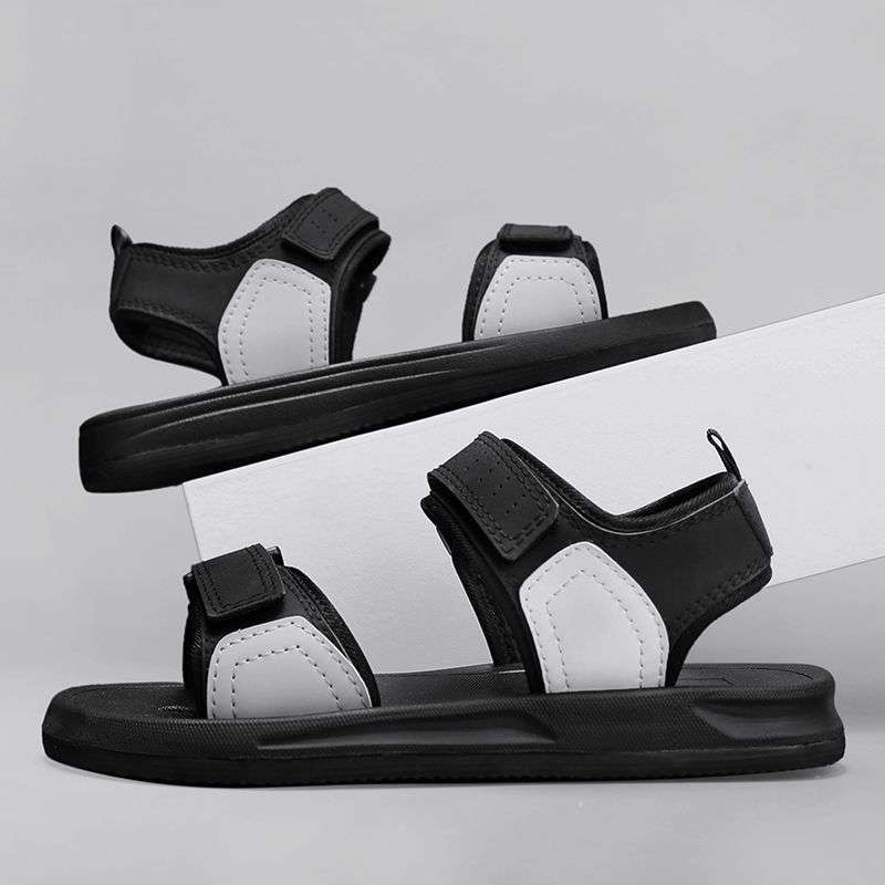 Meeste sandaalid - PU ülaosa, kummist talla, avatud varvas, hingavad, libisemiskindlad