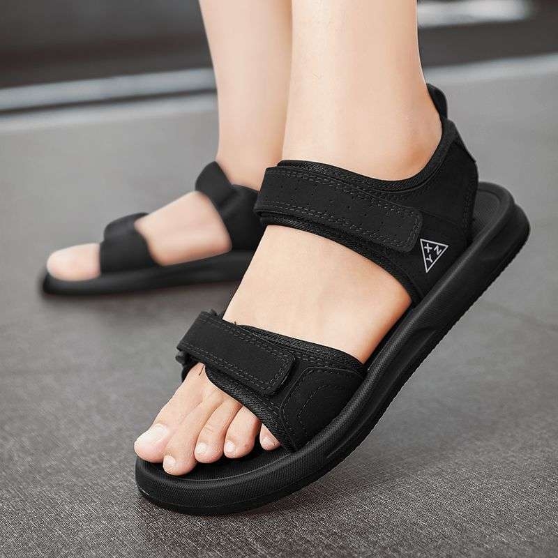 Meeste sandaalid - PU ülaosa, kummist talla, avatud varvas, hingavad, libisemiskindlad