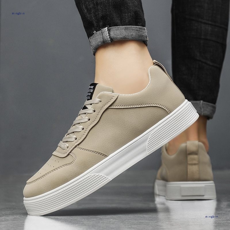 Meeste PU pealispinnaga tossud, hingavad, sidumismood, ümmarguse varbaga, PVC tallaga, unisex, kevadeks