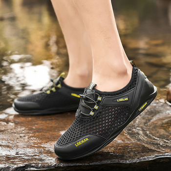 Meeste sandaalid matka jaoks, hingav võrk ülemine, elastne sulgemine, PVC tall, sportlik stiil, meestele 18–40 aastat