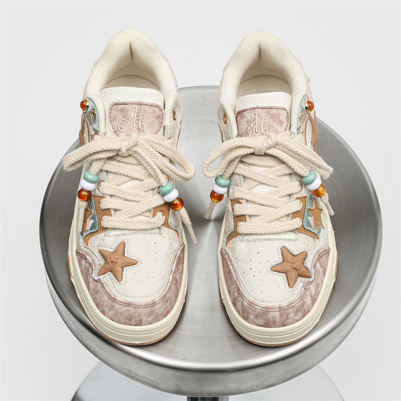 Unisex Board Shoes PU ülemine osa, kummist talla, madal top, paelad, igapäevaseks kasutamiseks