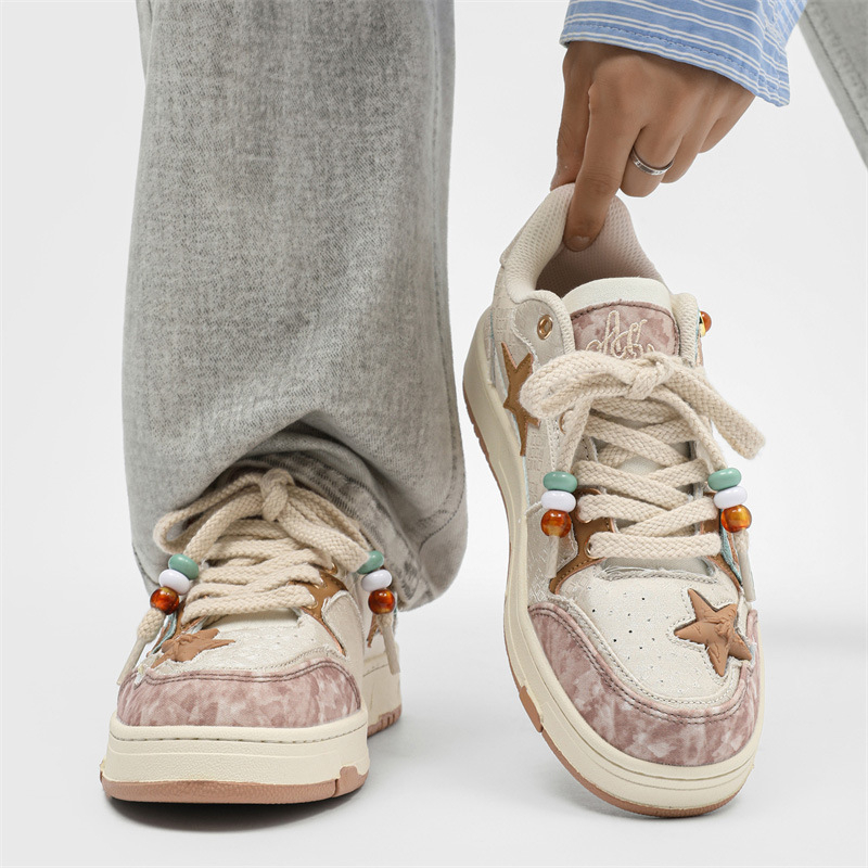 Unisex Board Shoes PU ülemine osa, kummist talla, madal top, paelad, igapäevaseks kasutamiseks