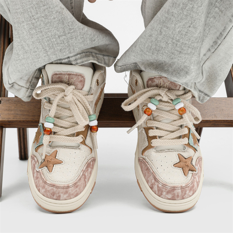 Unisex Board Shoes PU ülemine osa, kummist talla, madal top, paelad, igapäevaseks kasutamiseks