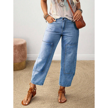 Meeste denim teksad, vaba lõikega sirge lõige, fliisvooder, polüesteri segu