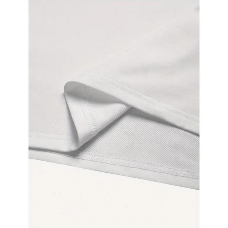 Let's Go America! Graafiline T-särk, tänav hip-hop stiil, ümmargune kaelus, lühikesed varrukad, 96% puuvill, 180–250 g