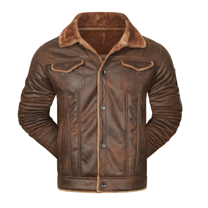 Meeste polüestrijakk polüestervoodriga, vaba lõige, ühe nupuga lukustus, kapuutsita, talviseks kandmiseks