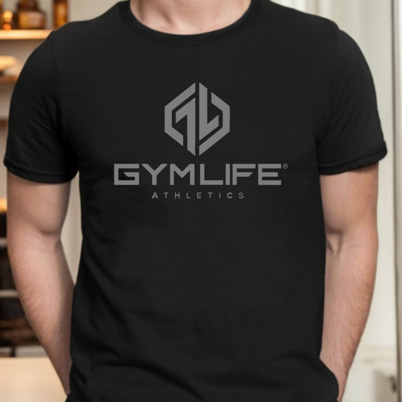 Lühikeste varrukatega fitness T-särk, puuvillast (96%+), vaba lõige, ümmarguse kaelusega, 180–250 g, sportlik riietus