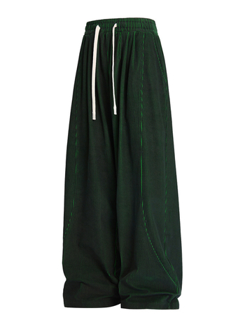 Igapäevased vabata lõikega püksid, Lamp Core Twill kangas, 100% polüester, vaba lõige, nööriga sulgemine