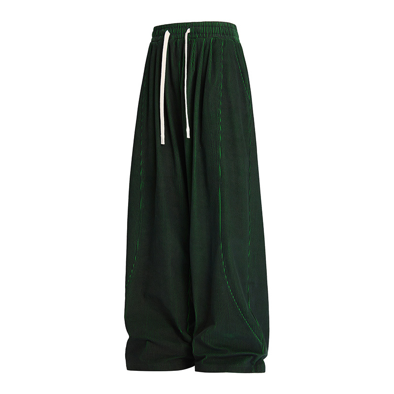 Igapäevased vabata lõikega püksid, Lamp Core Twill kangas, 100% polüester, vaba lõige, nööriga sulgemine