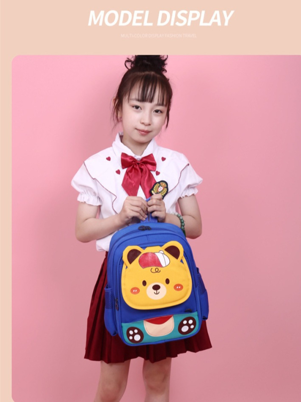 Laste koolikott nailonist, hingav disain, õhu-padi õlarihmad, polüestri vooder (armas lapsele sobiv koolistiil)