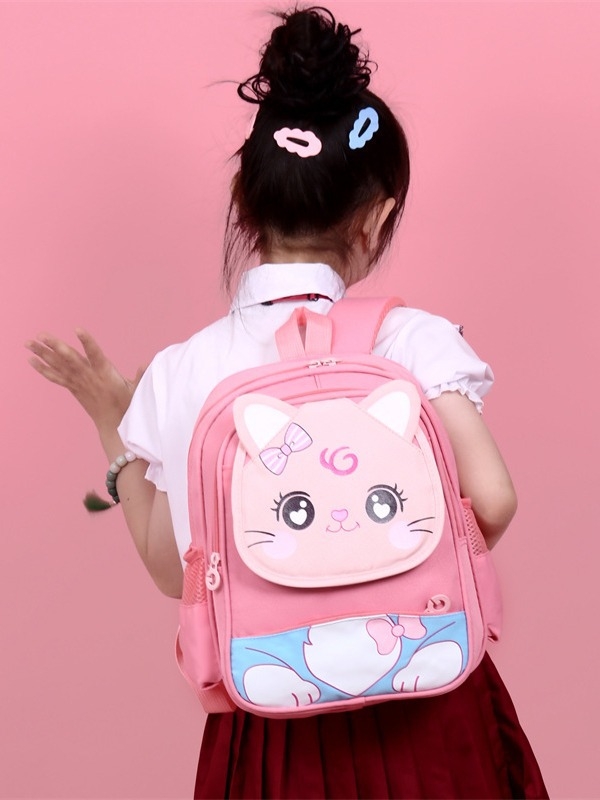 Laste koolikott nailonist, hingav disain, õhu-padi õlarihmad, polüestri vooder (armas lapsele sobiv koolistiil)