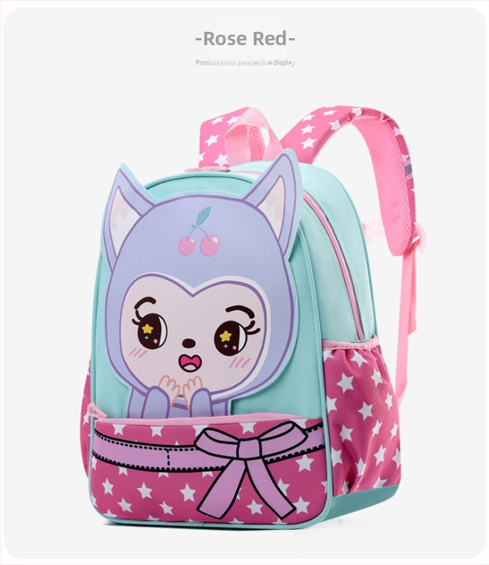 Lasteaedade koolikott dinozauru motiiviga, hingav Oxford-kangas, laienev disain, õhupatjadega õla kaitseks