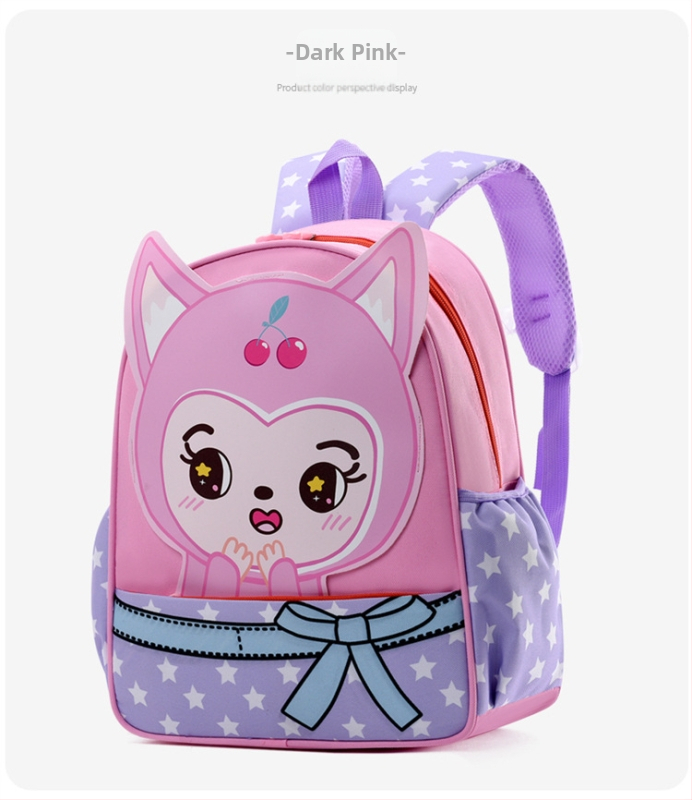 Lasteaedade koolikott dinozauru motiiviga, hingav Oxford-kangas, laienev disain, õhupatjadega õla kaitseks